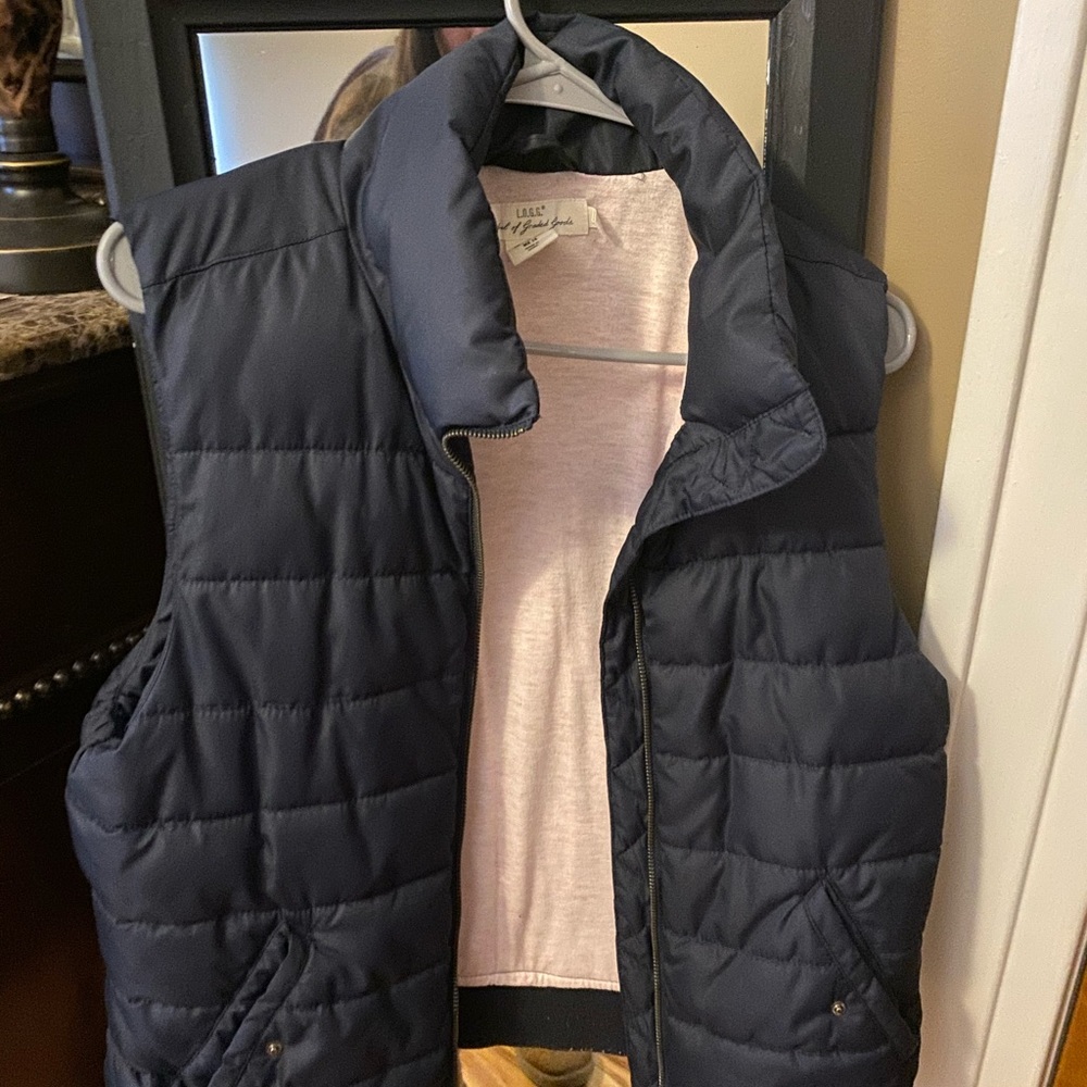 Navy Blue H & M puffer vest